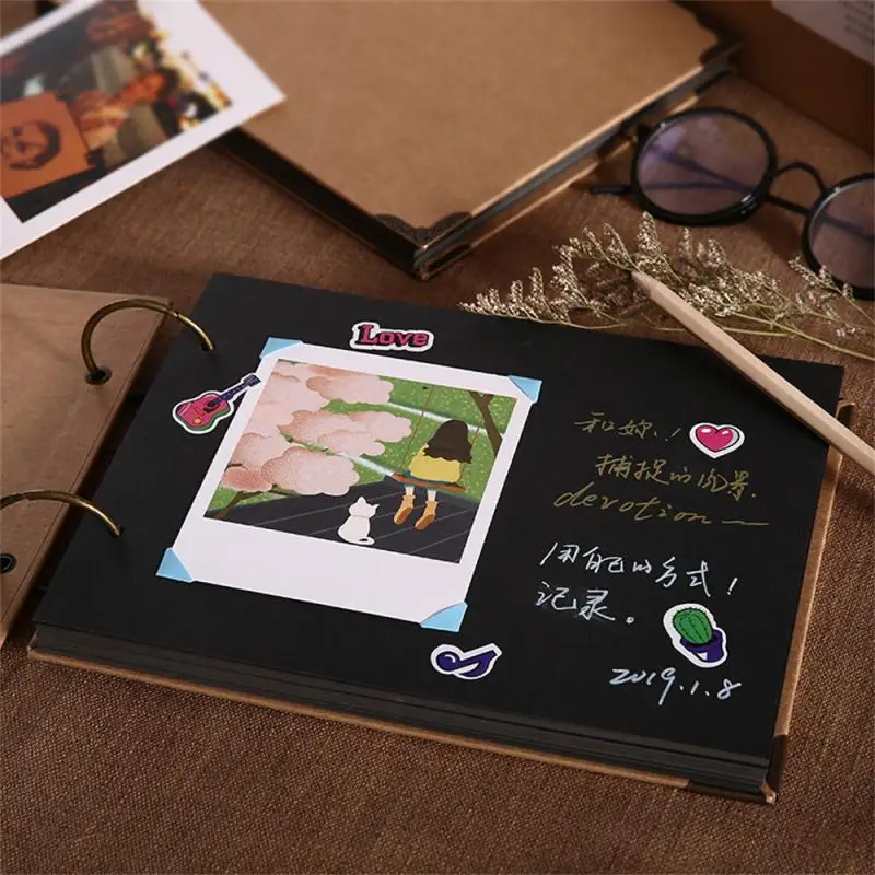 

Kraft Paper Wedding Album Blank Picture Storage Case Diy Photo Album Storage Tools Blank Photo Album/extra Inner Page Baby Retro