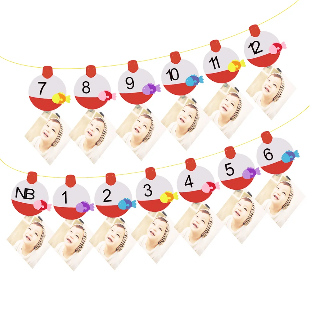 

Banner Birthday Partyflag Hanging Number Children Supplies Decorationkids Newborn Baby Decorative