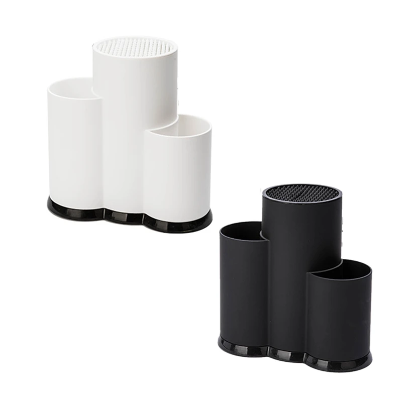 

Kitchen Multi-Function Utensil Holder,Knife Block Flatware Set,Drainer Storage Box,Cooking Tool Organizer Rack