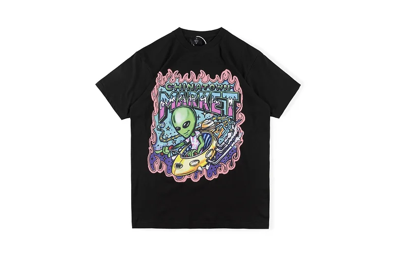 

1:1 Version Travis Scott Tuff Crowd White Zombie Tee Men Women Couple Cotton T-shirt High Street Hip Hop Casual Oversize T Shirt
