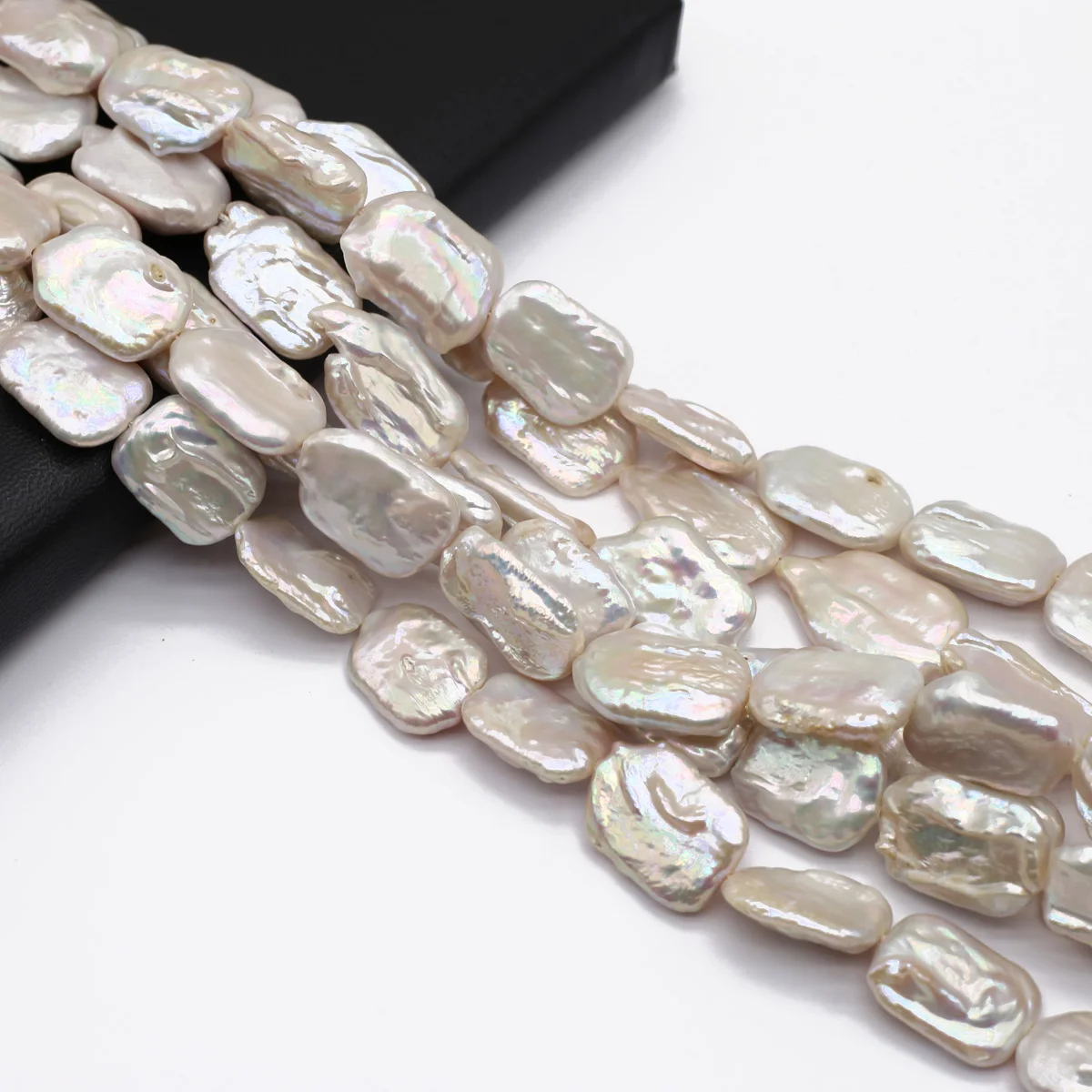 

Rectangle Irregular Shape Natural Freshwater Pearls High Quality Pearls for Jewelry Making DIY Necklace Bracelet Gift 15x20mm