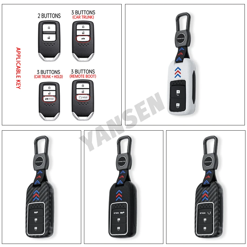 

Чехол для автомобильного ключа для Honda Civic Odyssey City Vezel Accord чехол Jazz CRV Polit Jade Crider Key Fob Holder Protector