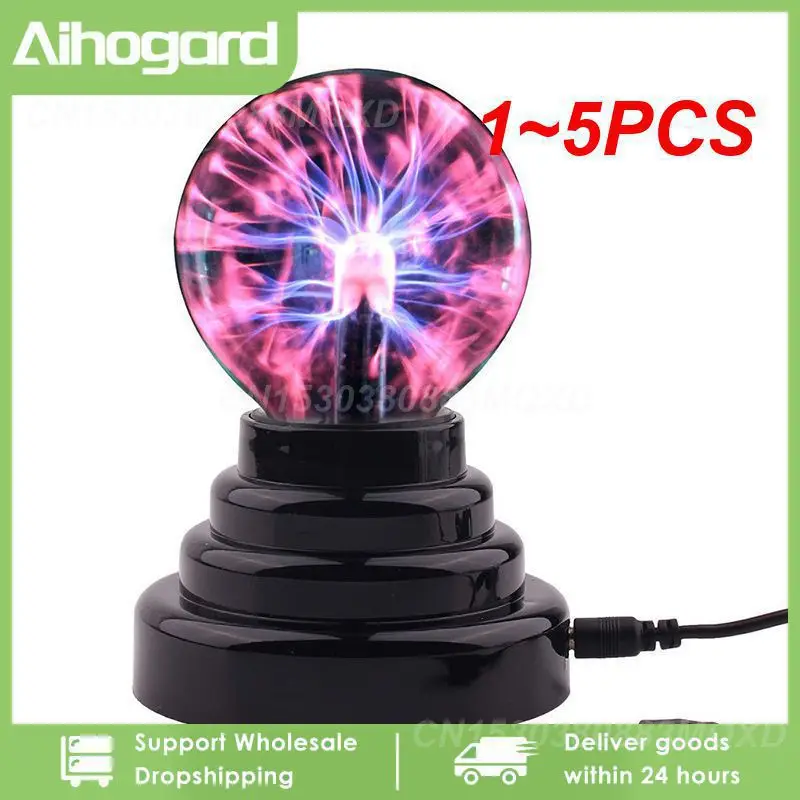 

1~5PCS Inch Plasma Ball Lamp LED Atmosphere Night Light Touch sound control Glass Plasma Light Bedroom Decor Kids Gifts
