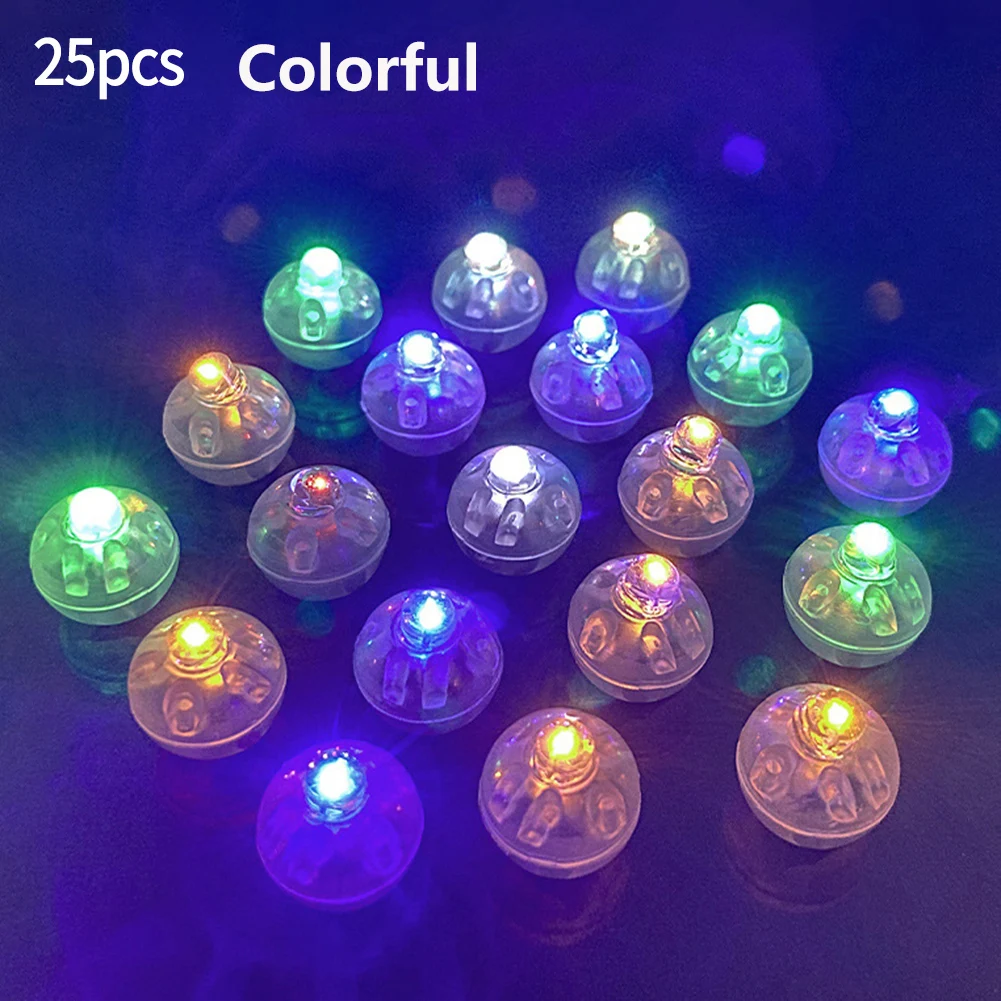 25Pcs LED Light Bulb Individual LED Balloon Lights Tiny Wireless Battery Craft Glow Party DIY Home Office Decoration images - 6