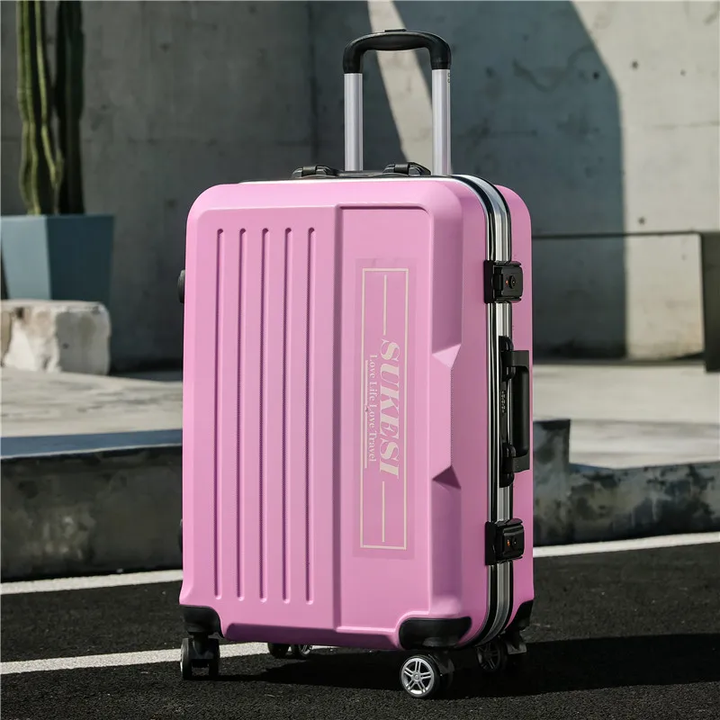 New Fashion 20 Inch Aluminum Frame Sturdy And Durable Suitcase, Large Capacity Universal Wheel Password Suitcase