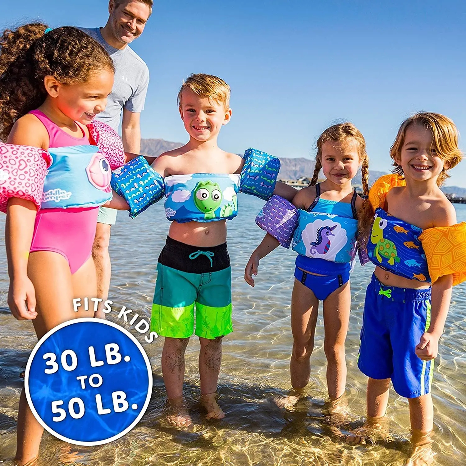 

Kids Pool Floats Swim Vest Life Jacket 2-6 Children's Arm Floaties Swim Aid with Water Wings Boys Girls Swim Learning Equipment