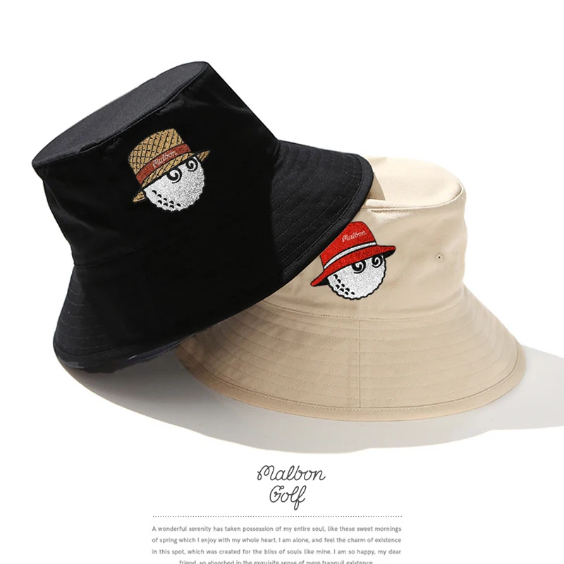 

New Cotton Breathable Golf Cap Adjustable Bucket Hat Universal for Men and Women Golf Cap