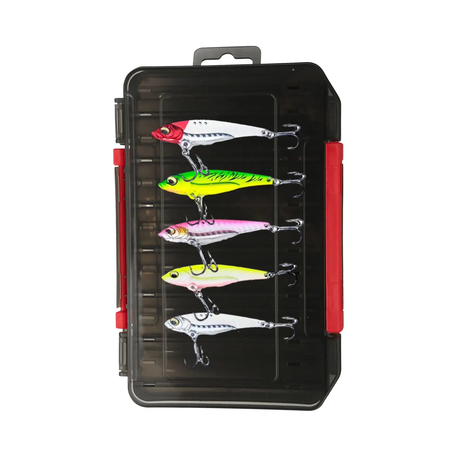 

Double-Sided Fishing Lure Box Tackle Storage Tray Bait Tackle Storage Containers Fishing Tool Storage Case 14 Compartments