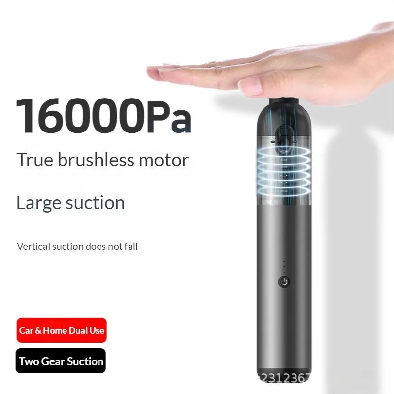 Пылесос автомобильный беспроводной для сухой и влажной уборки, 16000 Па