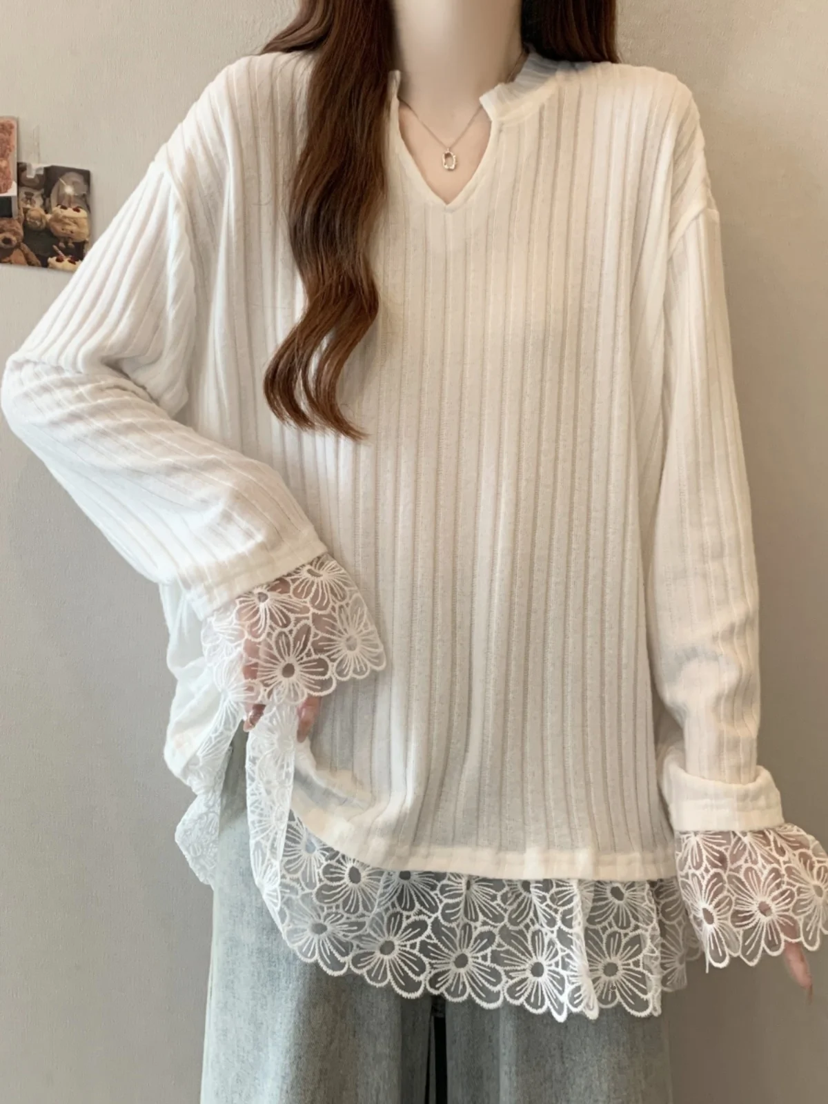 Рубашка белая вязаная Другой |