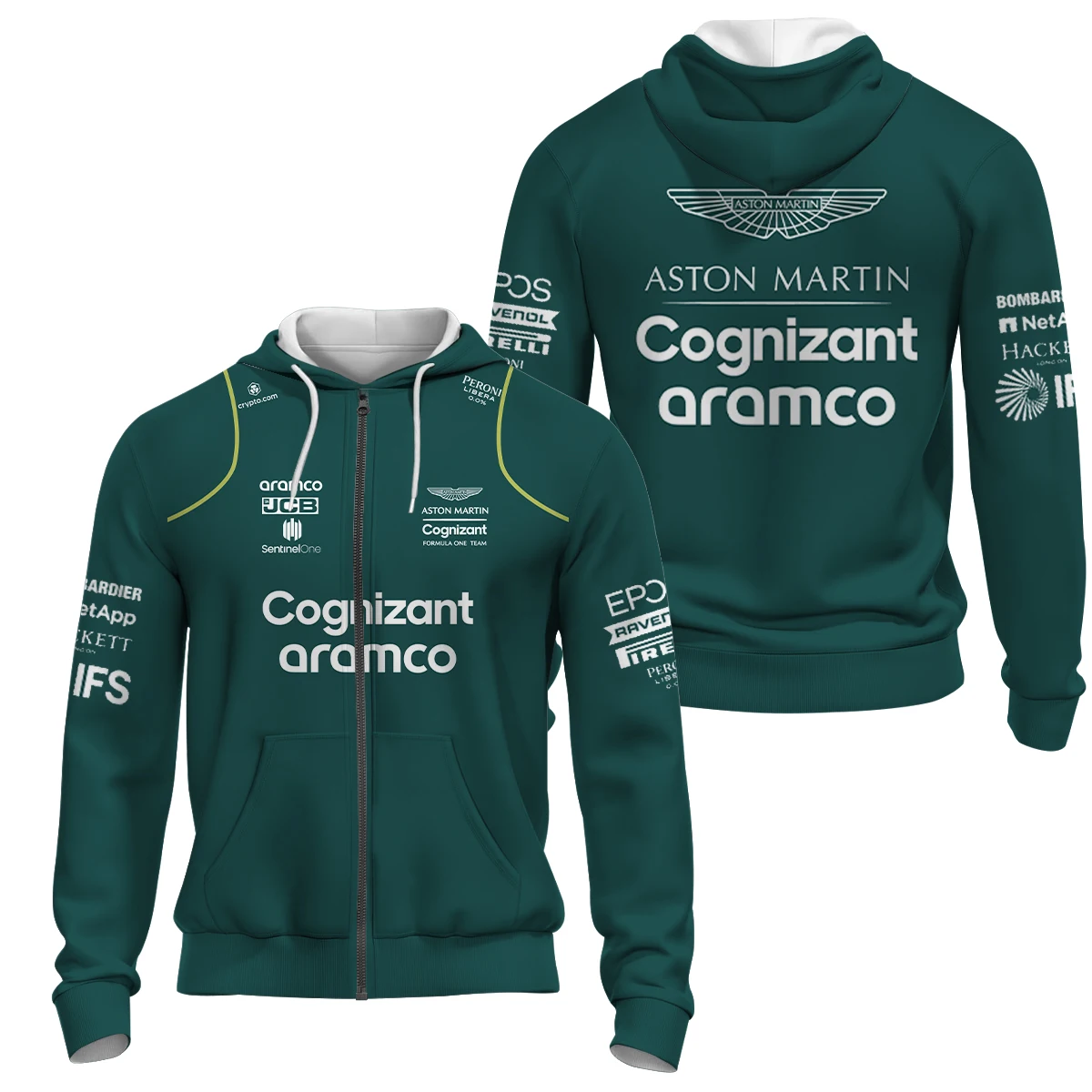2023 Aston Martin F1 Jacket Alonso Jersey Uniform Loose Coat Formula 1 Racing Suit Men's and Women's Fan Clothing MOTO Jack Tops images - 6