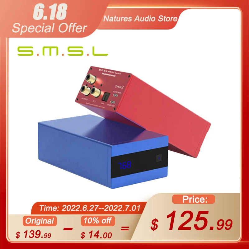 

SMSL SK10 MKII Sanskrit 10th MKII AK4493 24Bit /384KHZ DSD256 HIFI DAC Decoder preamplifier