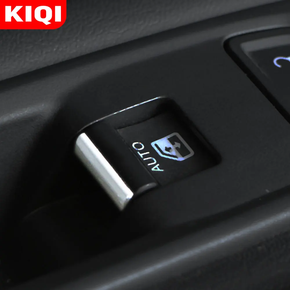 

Хромированный Автомобильный Дверной выключатель KIQI 7 шт./компл. ABS, крышка кнопки подъемника для Jeep Compass 2th 2017 2018 2019 2020, аксессуары