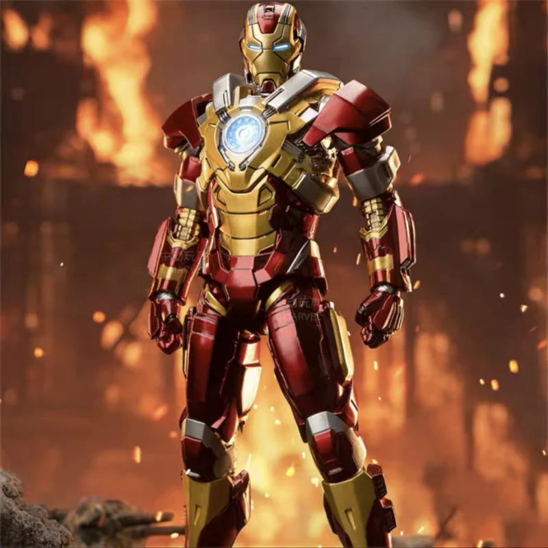 

Фигурка героя Marvel из серии Мстители, Железный человек, фигурка Mk17 Mk5 Mk21, фигурка светодиода Mk46, легенды, Коллекционные Подарочные игрушки, 1:10
