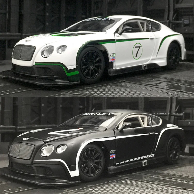 1:24 BENTLEY Continental GT3 Модель игрушки Автомобиль Литой под давлением Металлический