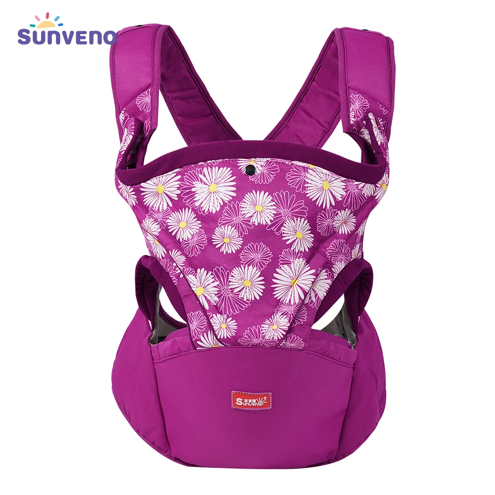 Sunveno Clearance Ergonomic Baby Carrier Infant Kid Baby Hipseat Sling Front Facing Kangaroo Baby Wrap Carrier 6-36months