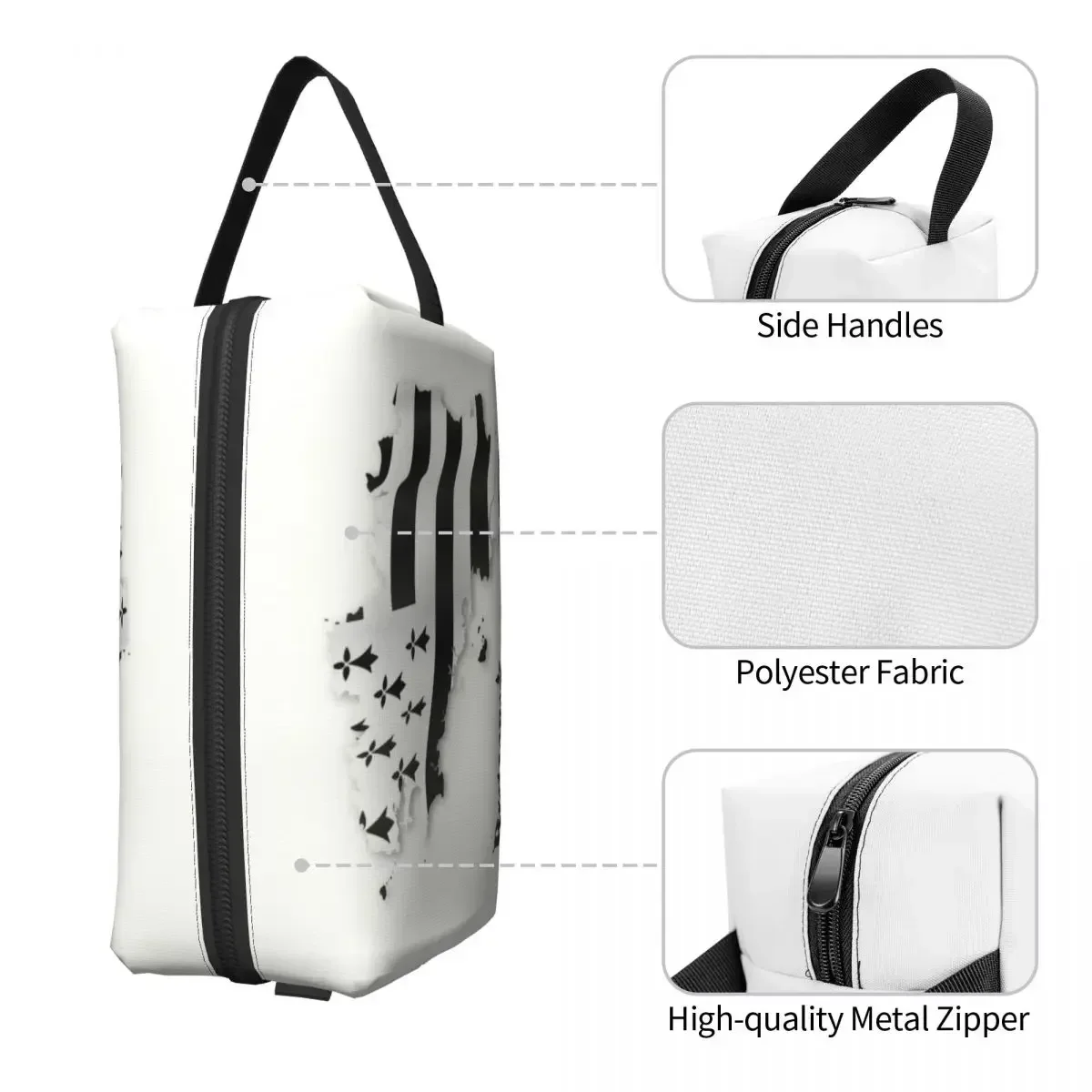 Бретань карта с Объединенным флагом косметичка дорожный органайзер для