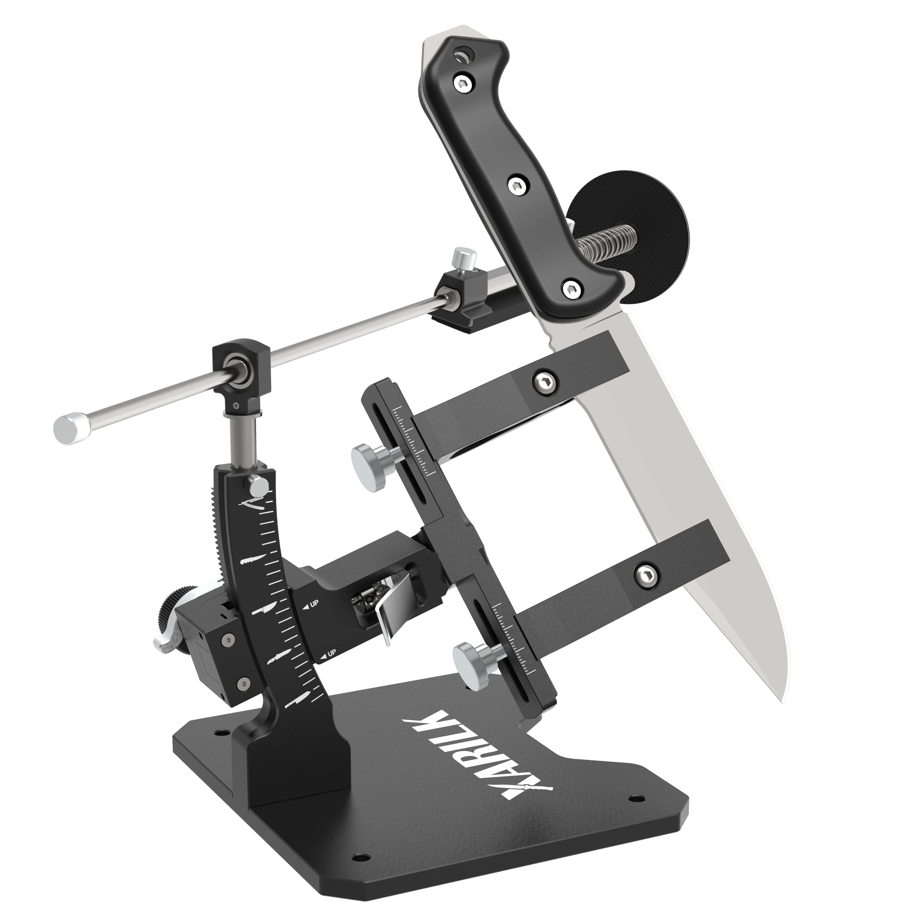 

Профессиональная алюминиевая точилка для ножей XARILK, система заточки ножей с направляющей GEN3, набор для заточки ножей с 3 алмазными пластинами