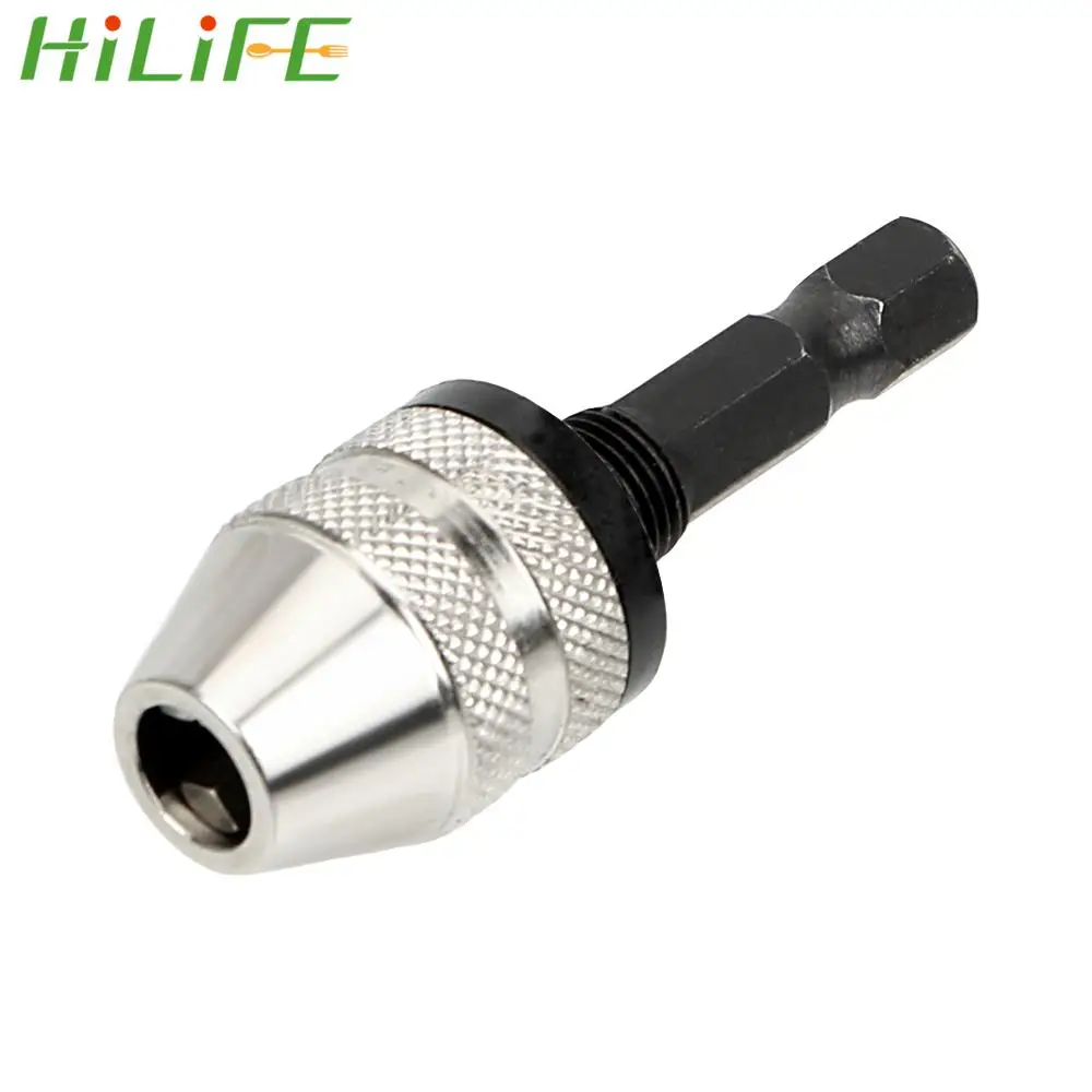 

HILIFE Quick Change Adapter 1/4" Inch Power Tool Accessories Converter 0.3-3.5mm Hex Shank Tool Drill Bit Chuck