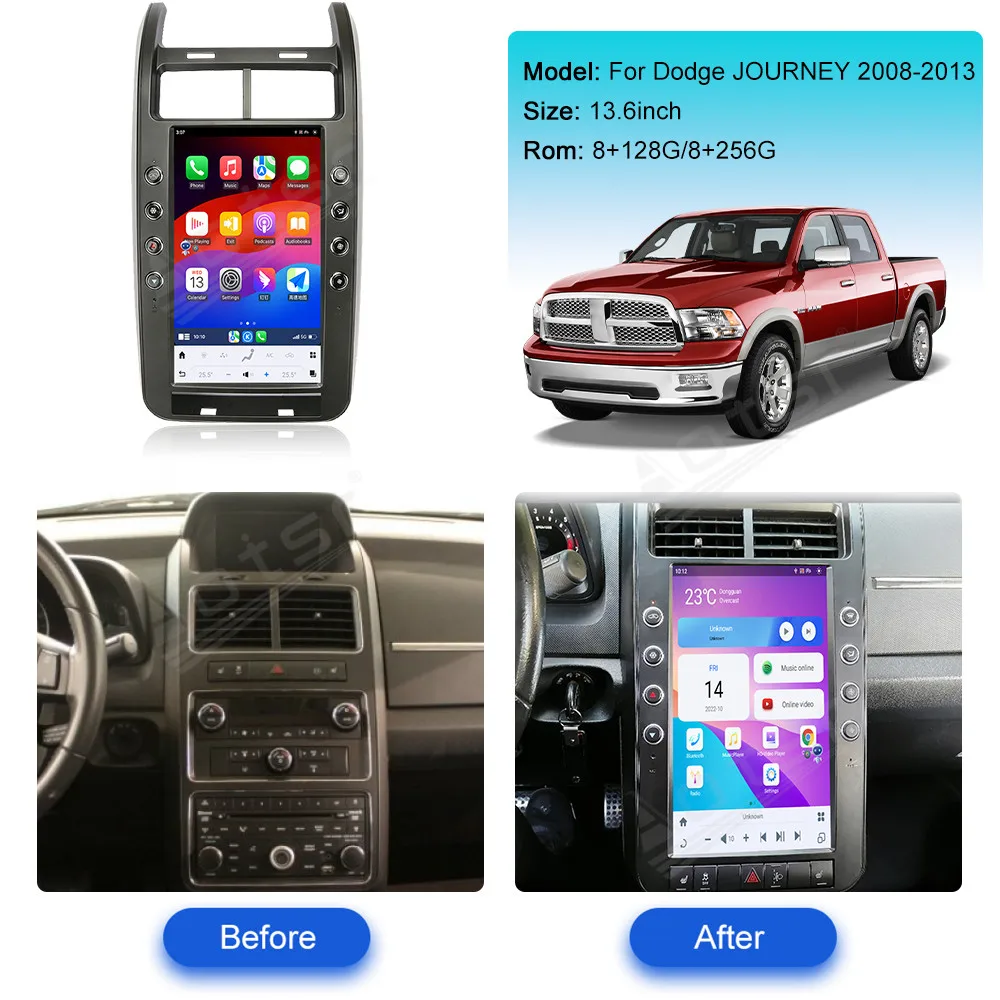 Автомобильная Мультимедийная система 13 ''с 8-ядерным процессором GPS