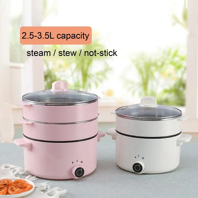 

Многофункциональная электрическая плита большой емкости на 3-6 человек, чайник для кипячения, домашний горячий горшок для вечеринки, паровой Приготовление Риса