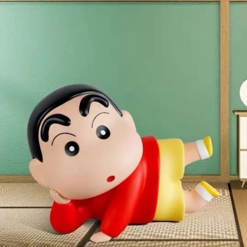 

Аниме Crayon Shin-модель chan Doll Kawaii мультяшная экшн-фигурка Лежащая осанка милая игрушка для ребенка Diy подвеска Украшение подарок для мальчика