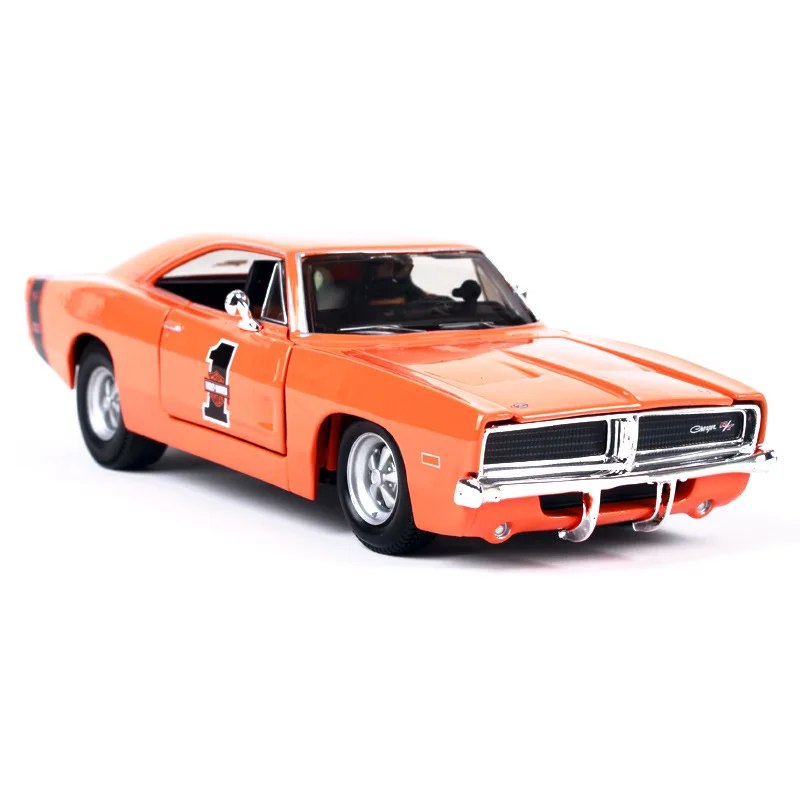 

Maisto Diecast 1/24 Scale 1969 Dodge CHARGER R/T Alloy Car Model Collectible Souvenir Scene Ornament Display Toys Car Gift