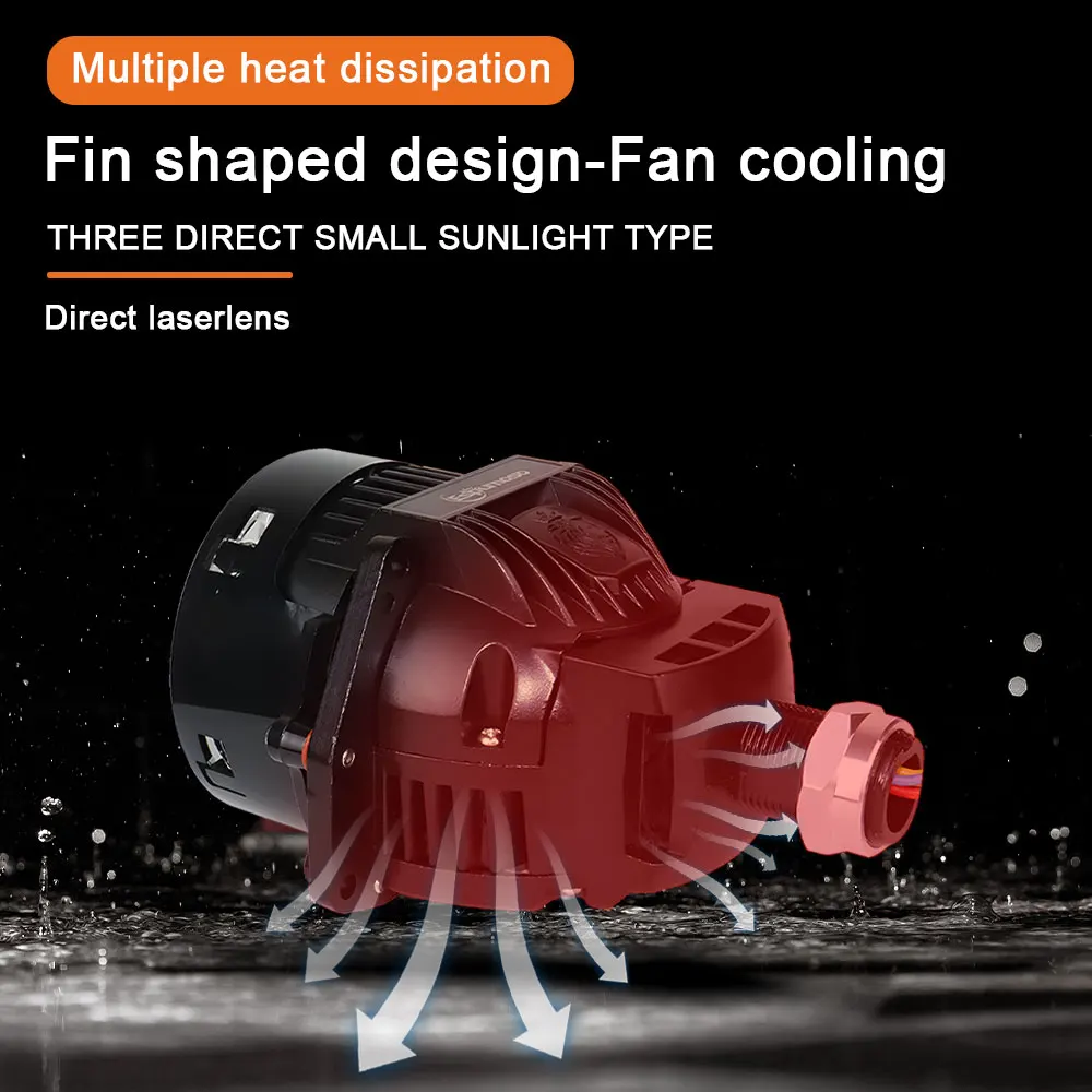 3-дюймовый гиперboloidный би-светодиодный лазерный проектор H7 9005 9006 H4 линза для фар