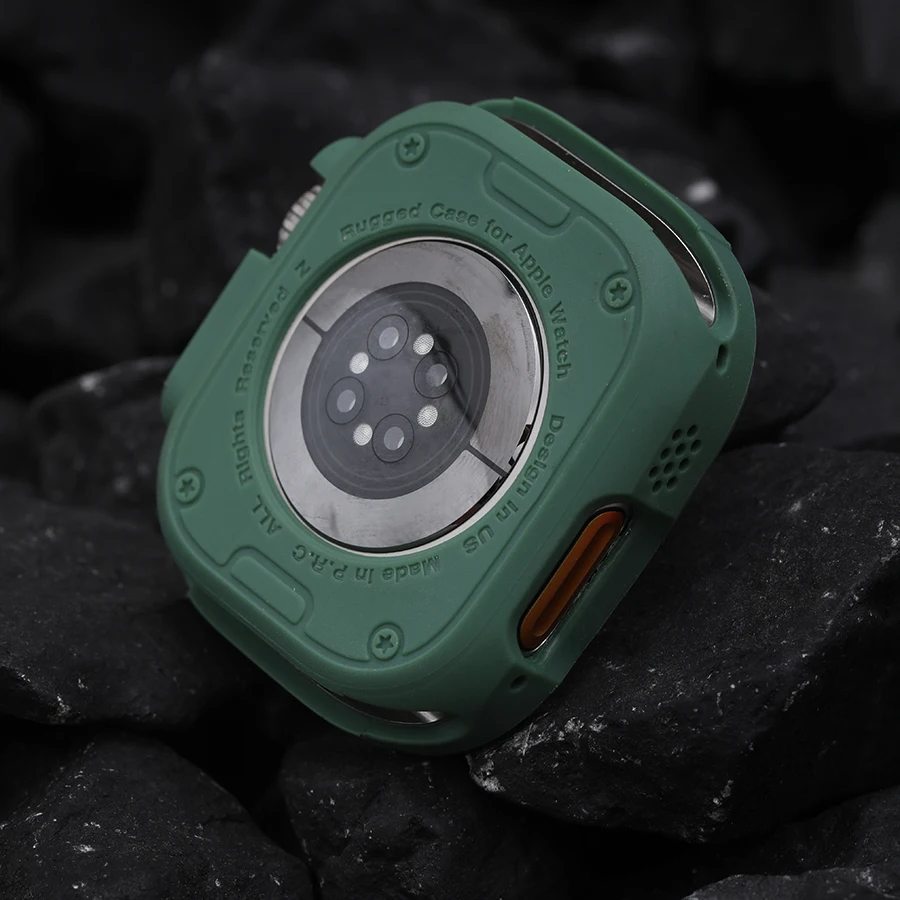 Full Coverage Case for Apple Watch Ultra 49mm Soft TPU Screen Protector Cover Bumper Frame For iWatch Series 8 Ultra Accessories