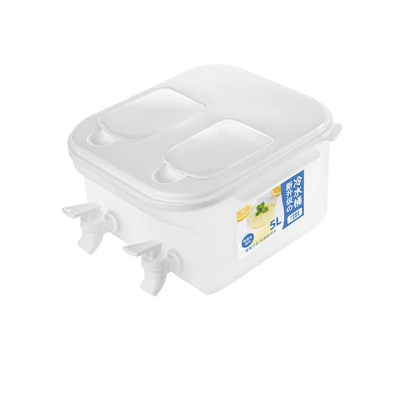 

Large Capacity Refrigerator Cold Kettle With Faucet Lemonade Bottle Drinkware Ice Kettle Juice Teapot Home Cool Water Jug Bucket