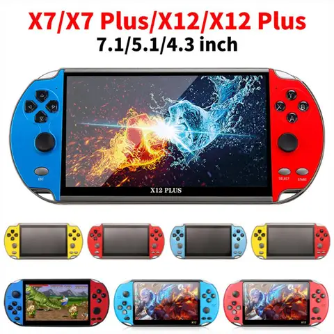 GAMINJA X7 Handheld Game Console 4.3inch TFT HD Screen Portable Retro Game  Player Built-in 10000 Games For GBC GBA NES GBC - AliExpress