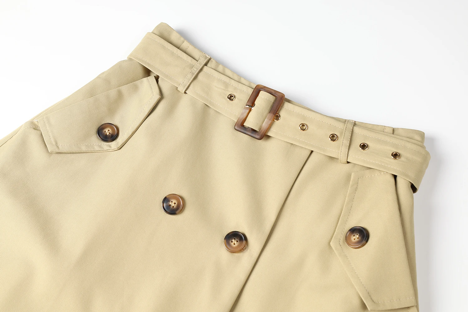 Осеннее усовершенствованное пальто Civicera цвета хаки верхняя одежда комплект из