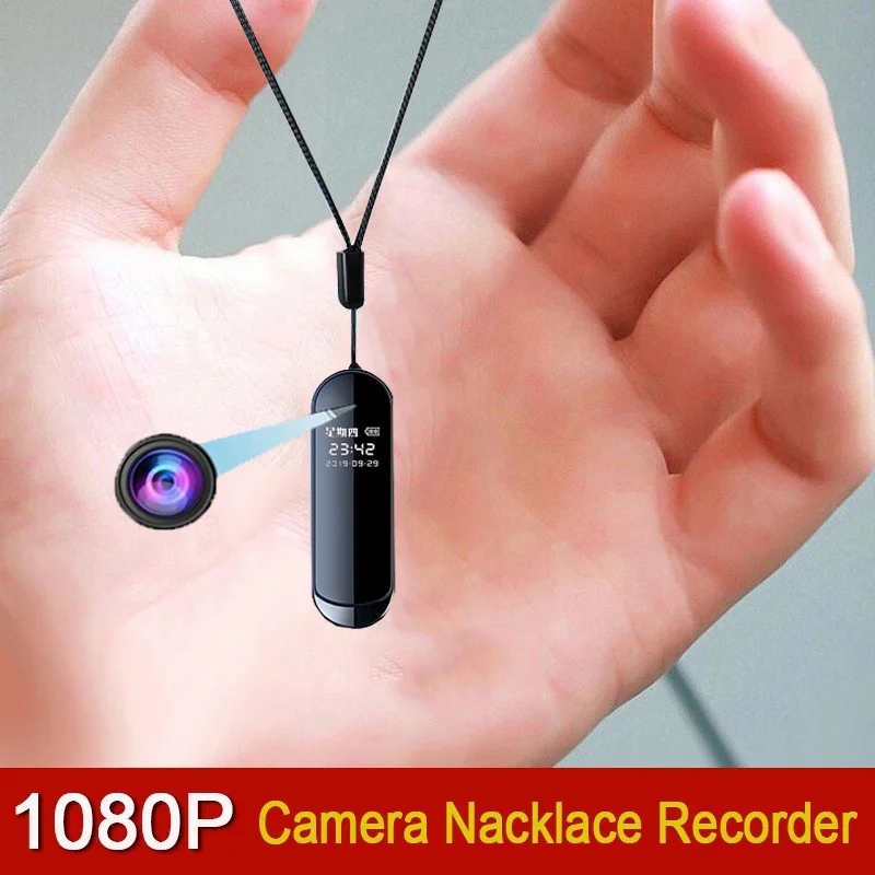 

Mini Digtal Recorder Camera 160Degree View Angle 1080P Small Nacklace Audio Video Voice DV Dictaphone Micro Cam With Clip Sale