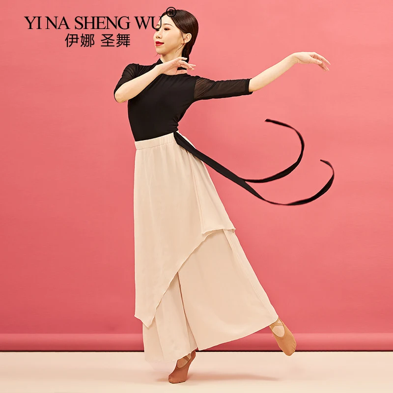 Новая женская Одежда для танцев элегантная очаровательная длинная одежда в