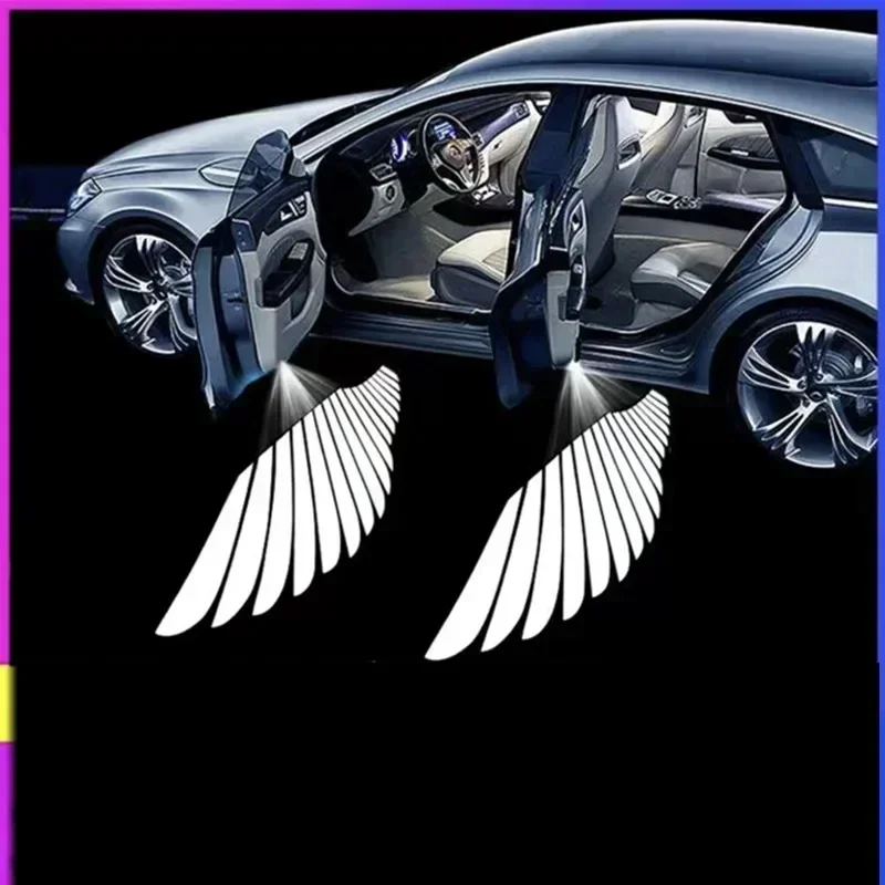 2 шт. светодиодный проектор с логотипом для Tesla Model Y 3 S X ультра-яркий Welcome Light