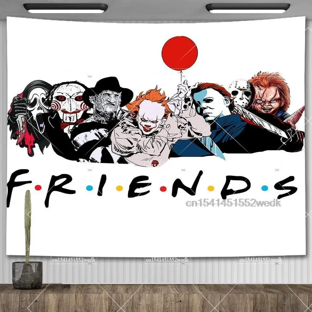 Гобелен на Хэллоуин Настенный декор гобелен из фильма ужасы красивое украшение