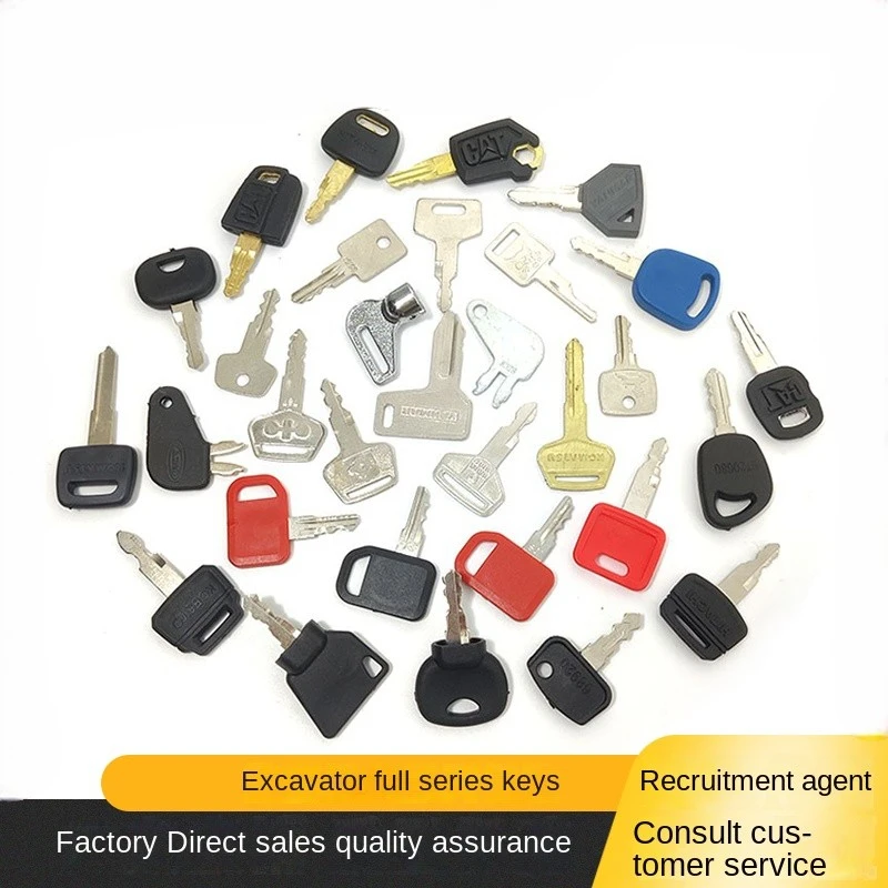 

Полный набор ключей экскаватора для Sany Kobelco Hitachi Doosan Caterpillar Volvo, запуск ключа зажигания