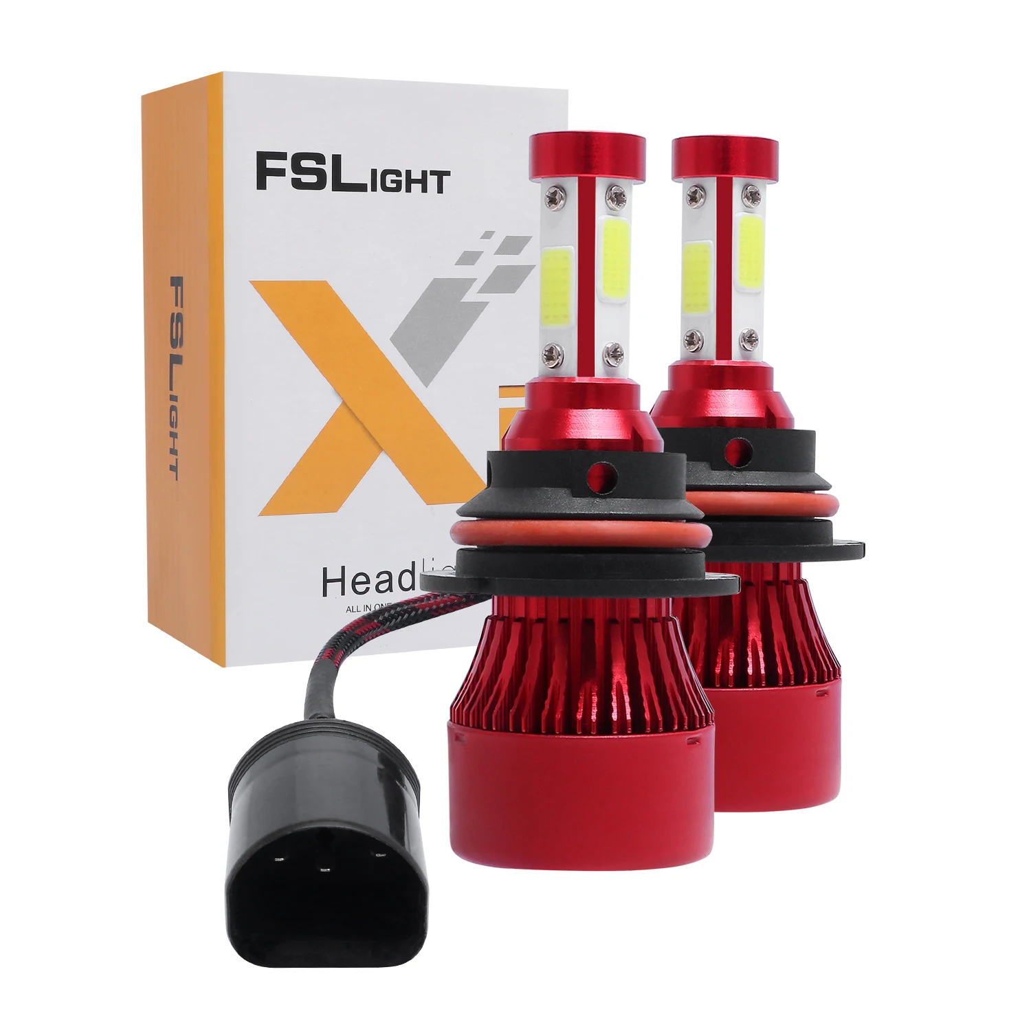 

Muxall LED H4 H7 H11 H1 4COB 9005/HB3 9006/HB4 H13 9007 H3 H8 20000Lm Car Headlight Bulbs Fog Lights White 6500K 12V 24V