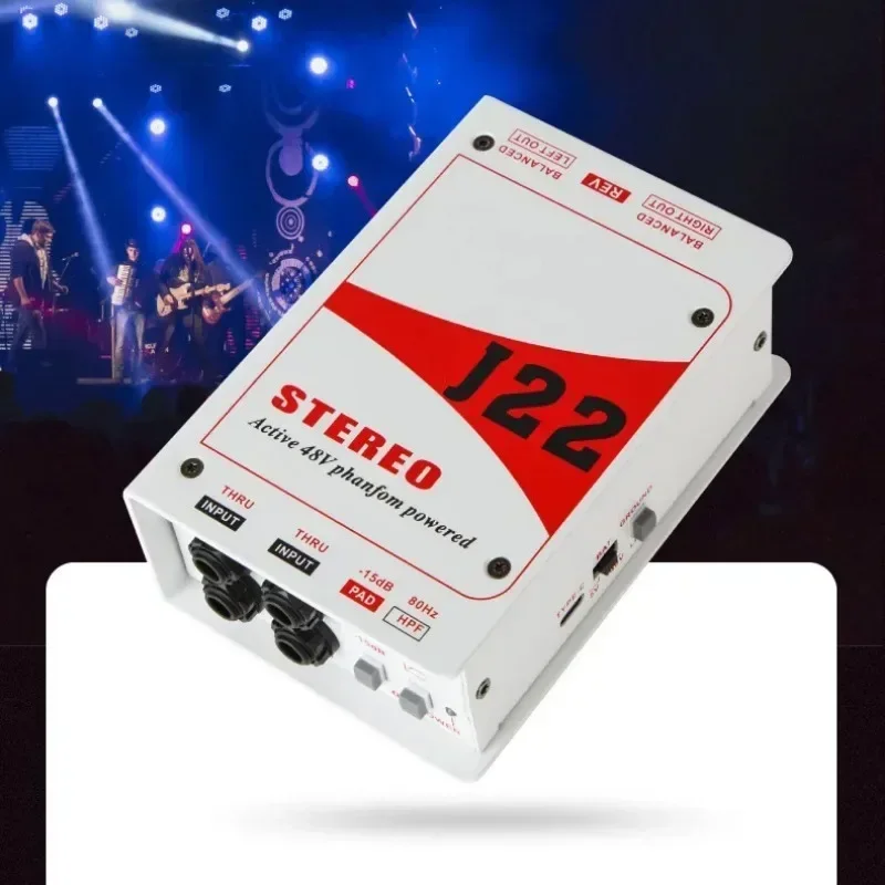 Для GAZ-J22 профессиональный двухканальный стерео 48 В фантомный источник питания с