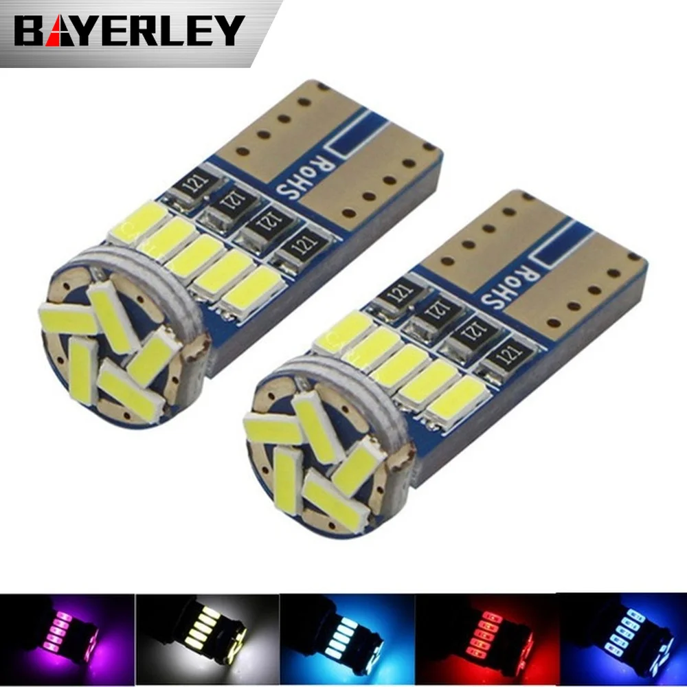 

10 шт., широкие лампы для декодирования T10 4014 15smd