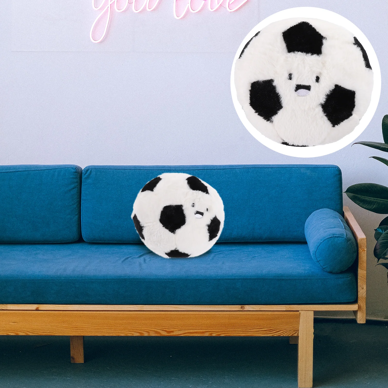 

Soft Pillow Stuffed Football Toy Sports Throw Filling Plush Soccer Pp Cotton Balls