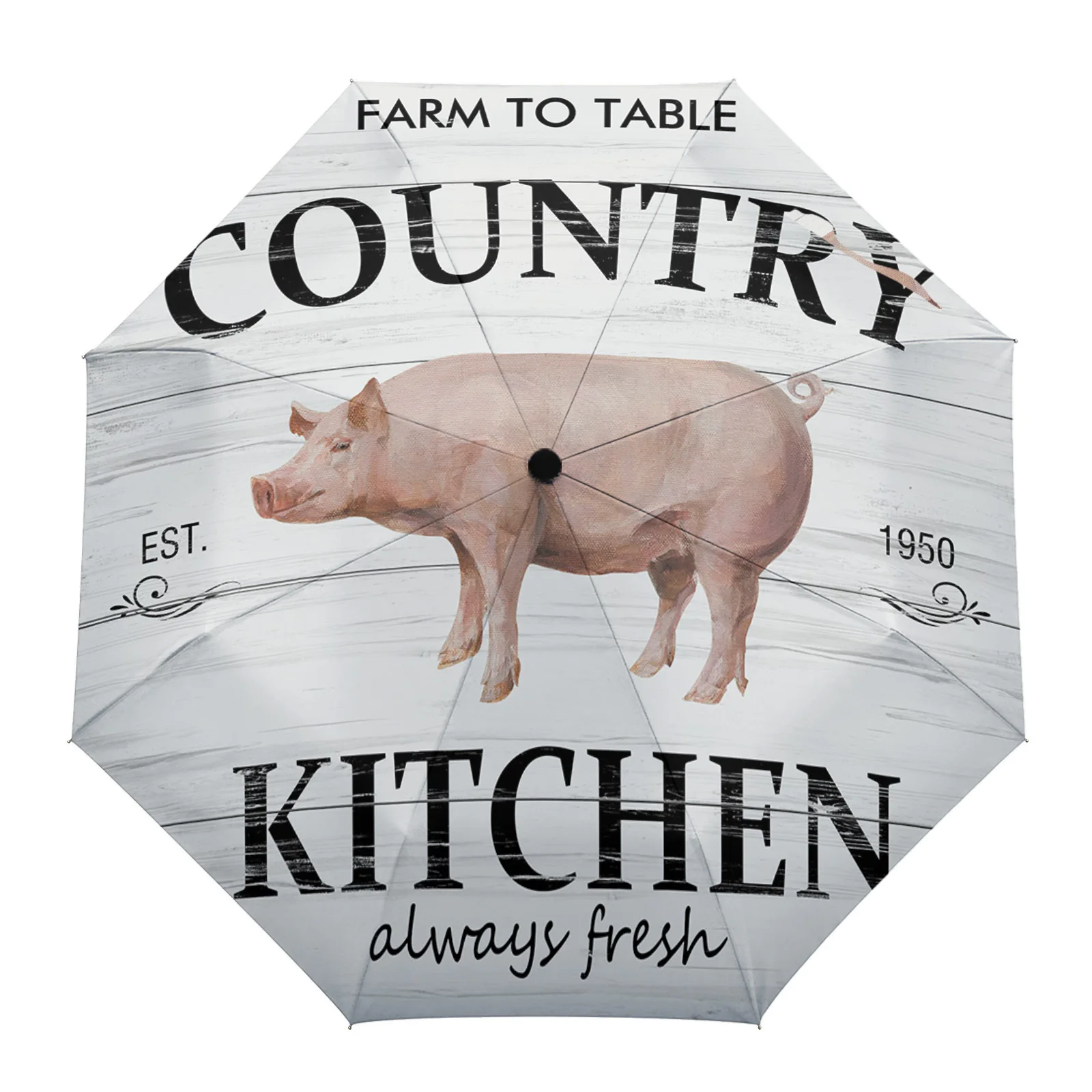 

Зонты в стиле ретро для сельской фермы, Автоматический складной зонтик от дождя для взрослых и детей, восемь нитей, солнцезащитные зонты