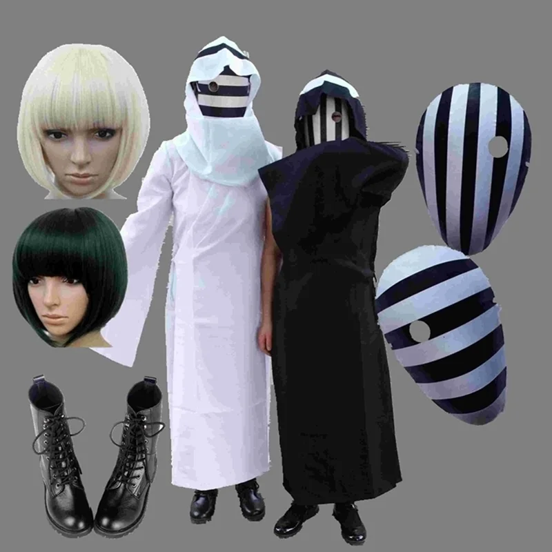 

Anime cosplay for yasuhisa kurona born in topical ghoul akatsuki cape and wigs dressed in adult Halloween carnival costume