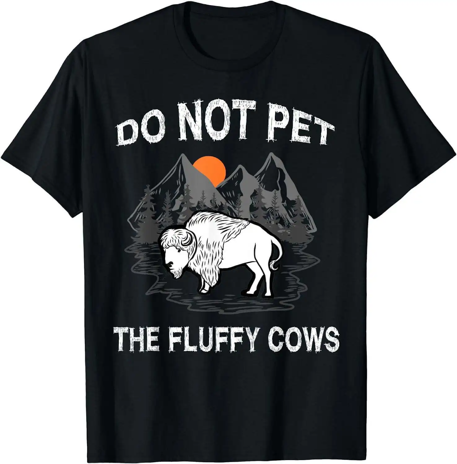 Футболка с надписью Do Not Pet the пушистые коровы