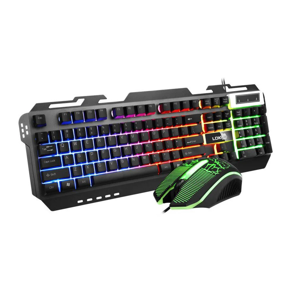 

Keyboard Gaming Backlit Wiredproof Rgb Primer Rainbow Office Computer Backlight Modernled Usb Pc Gamer Color Desktop Mechanical