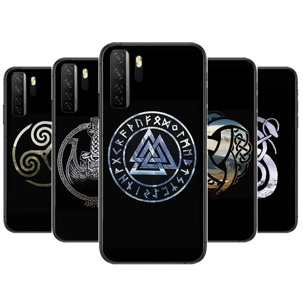 

Viking Nordic Runes Vegvisir Black Soft Cover The Pooh For Huawei Nova 8 7 6 SE 5T 7i 5i 5Z 5 4 4E 3 3i 3E 2i Pro Phone Case cas