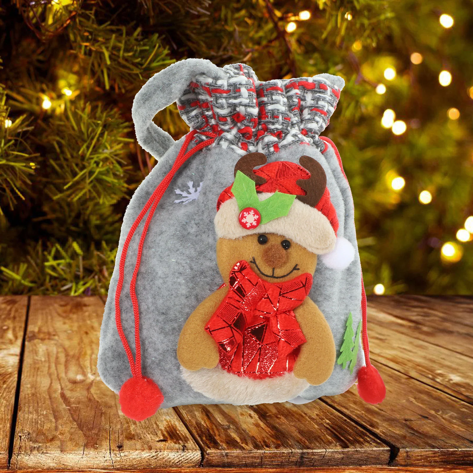 

Gift Container Christmas Party Favors Pouches Bag Bags Presents Sundries Packaging Fabric The