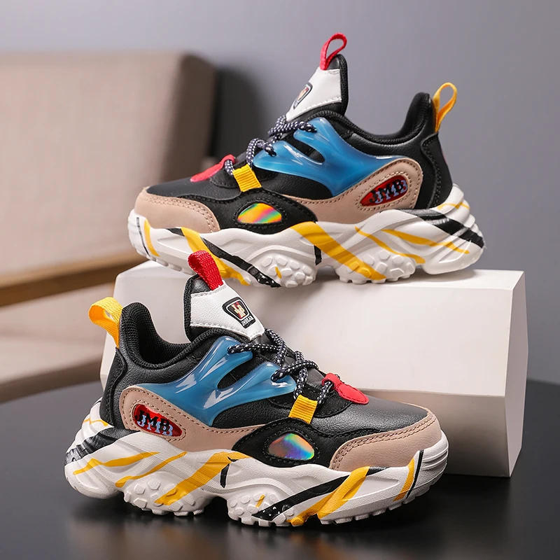 For Girls And Boys Sneakers Toddlers Tennis Kids Design Shoes 5~9y  Children Basketball Boots 565