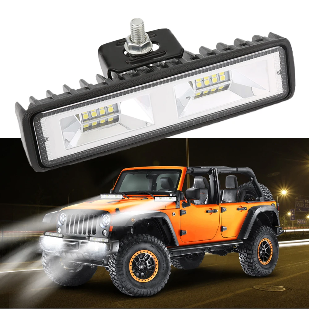 

Working Light Bar 48W LED Car Work Light Spot Lights Headlights 12V 24V for Auto Motorcycle Truck Boat Tractor Trailer Offroad