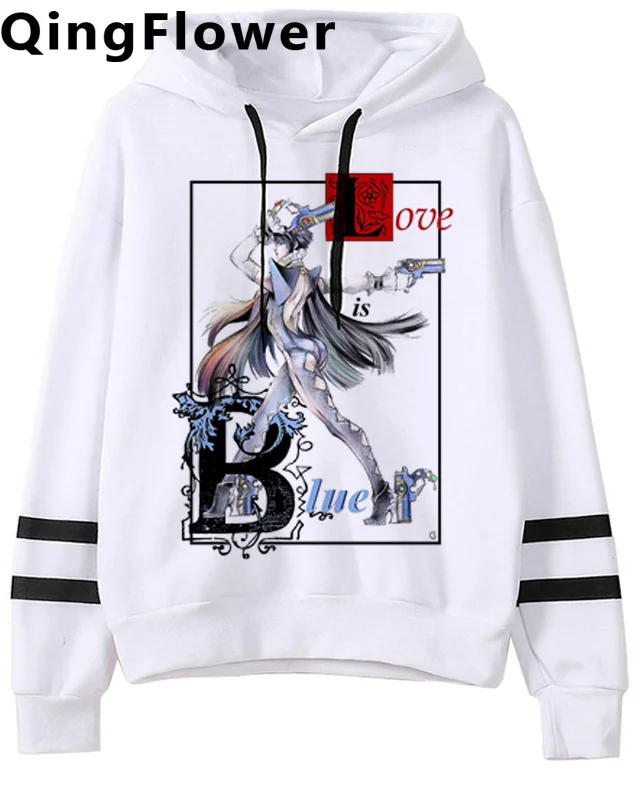 

Толстовки bayonetta, Мужская Уличная одежда с графическим принтом манга, мужские свитшоты, одежда в Корейском стиле Ulzzang